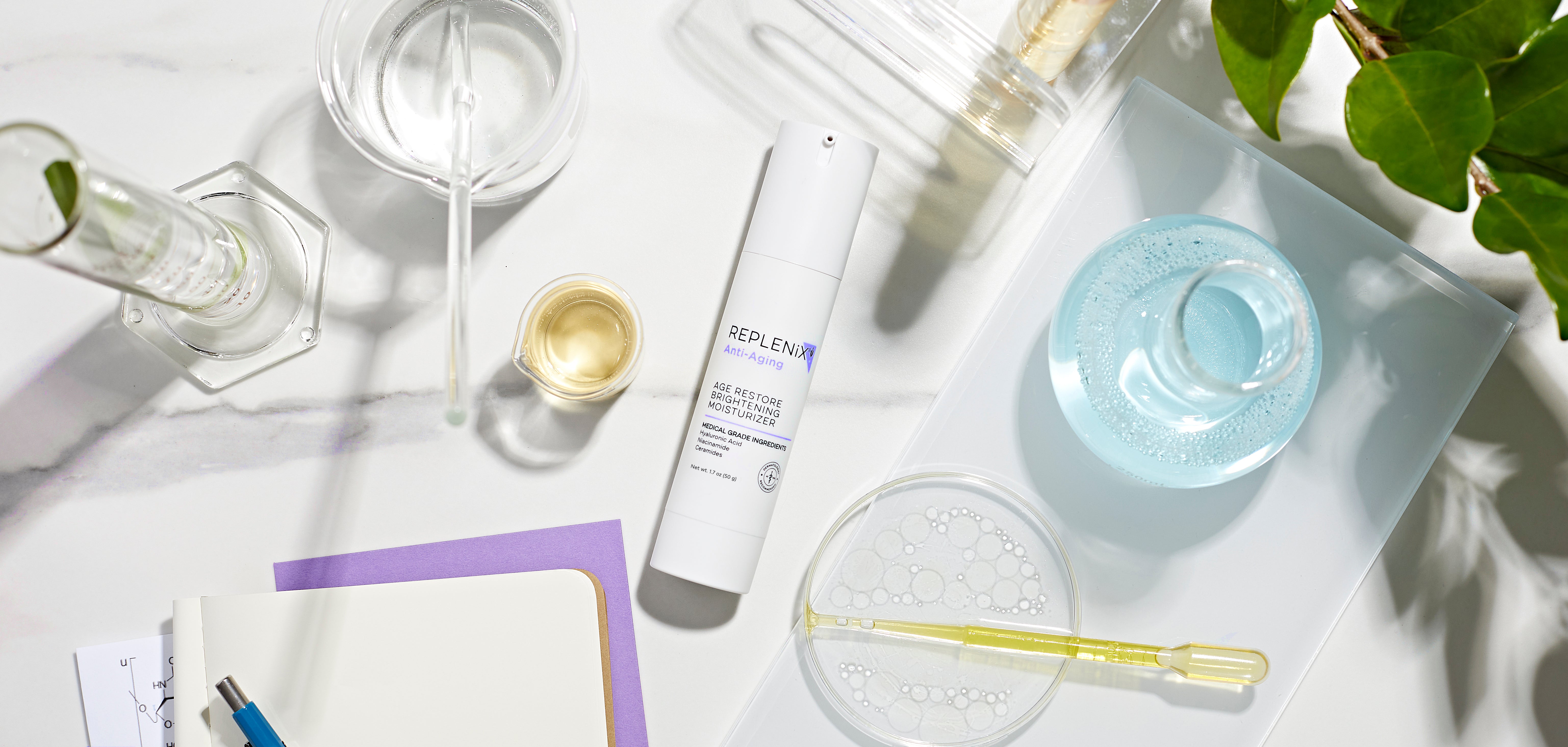 Medical-grade skincare moisturizers by Replenix