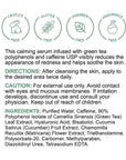 Ingredients in REPLENIX Caffeine Fortified Calming Serum | Sensitive | Medical Grade Skincare