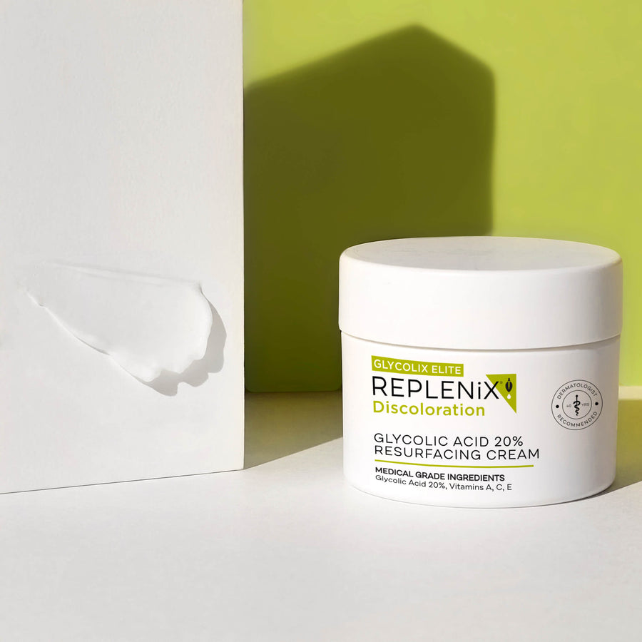 Image of REPLENIX Glycolic Acid 20% Resurfacing Cream | Discoloration | Medical Grade Skincare