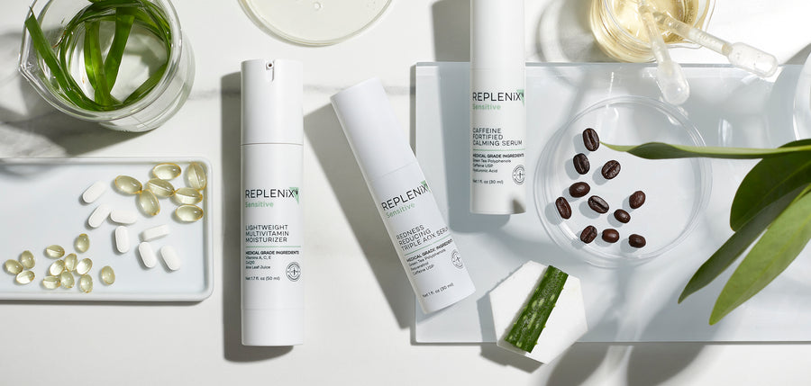Medical-grade, ultra-soothing dermatologist developed skincare by Replenix.