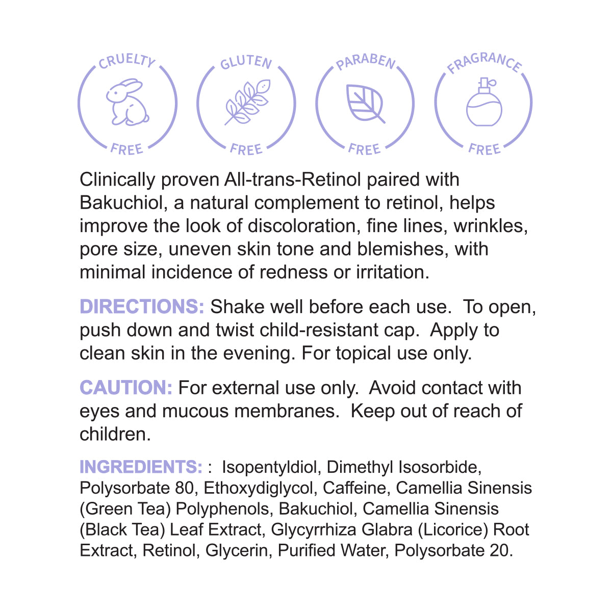 Retinol + Bakuchiol Concentrated Serum