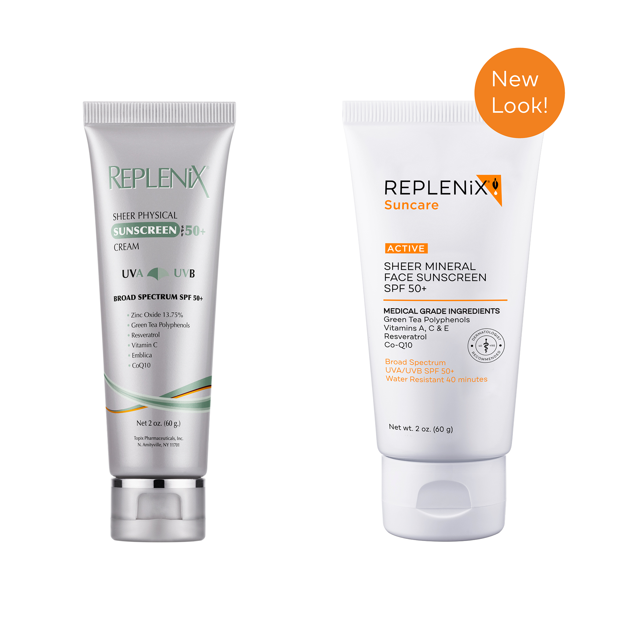 Formerly known as REPLENIX Sheer Physical Sunscreen SPF 50+ Cream