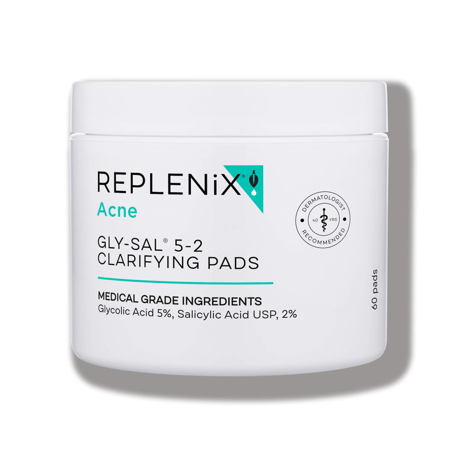 Image of REPLENIX Glycolic Acid 5%, Salicylic Acid 2% Clarifying Pads | Acne | Medical Grade Skincare